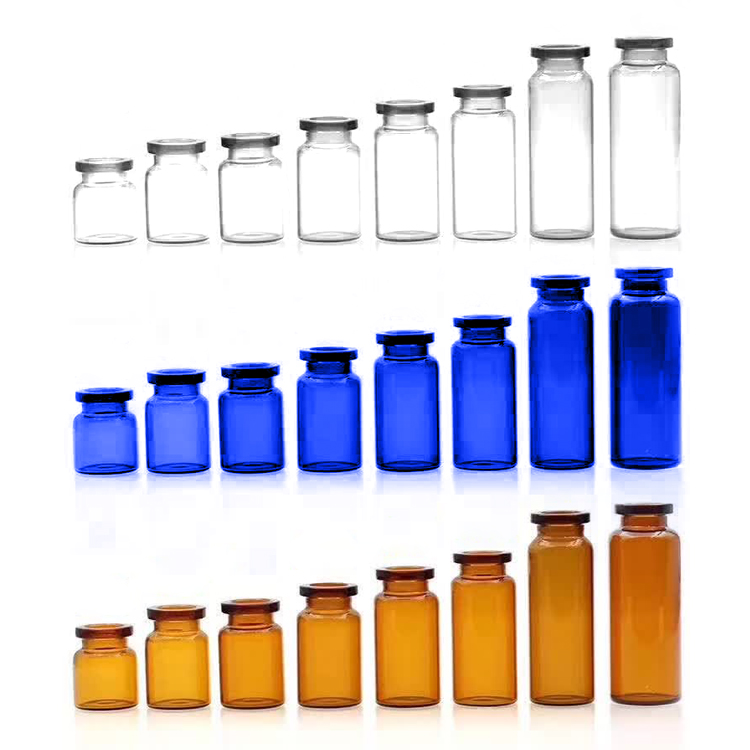 Glass vials, tube-type bottle