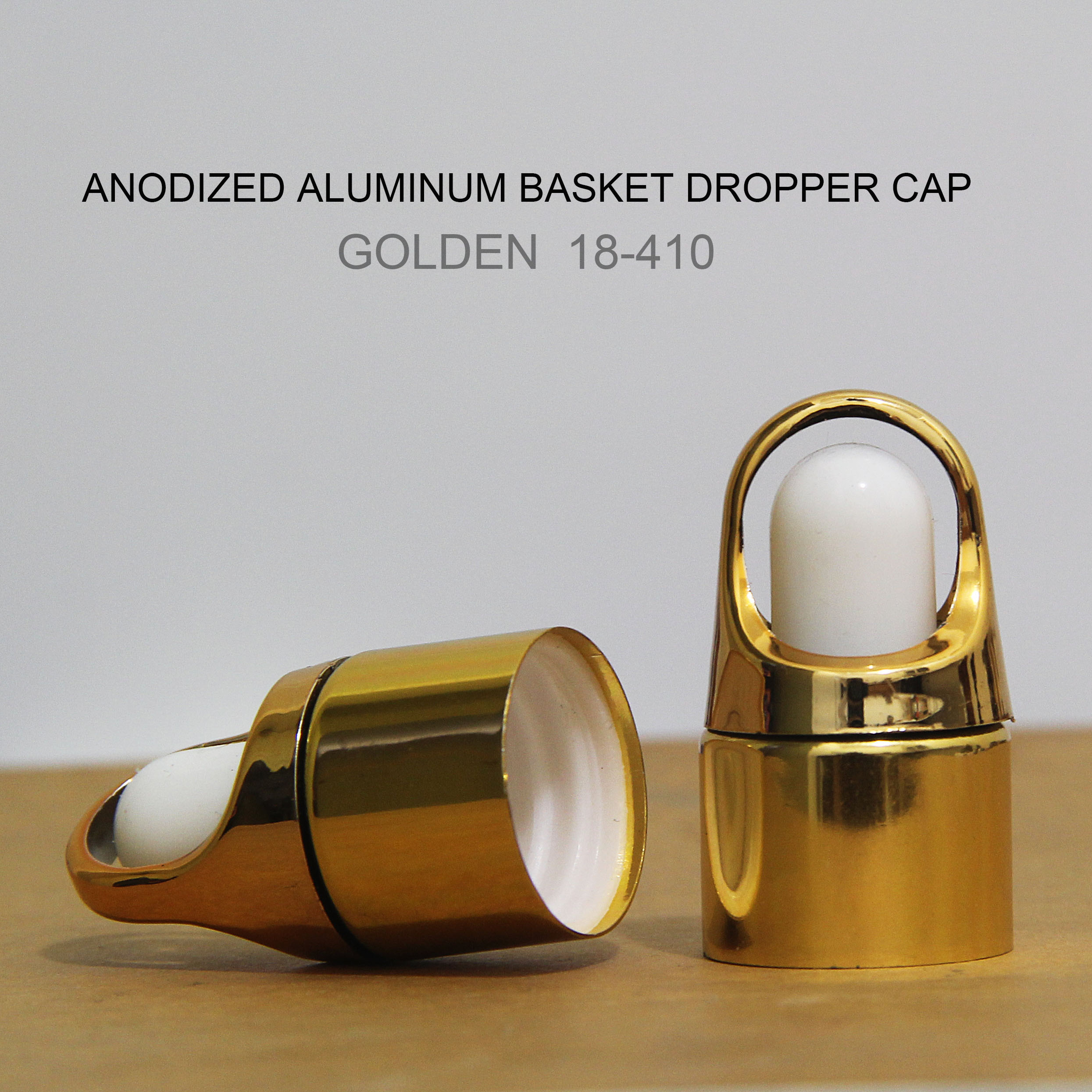 Aluminum - tamper-proof dropper caps