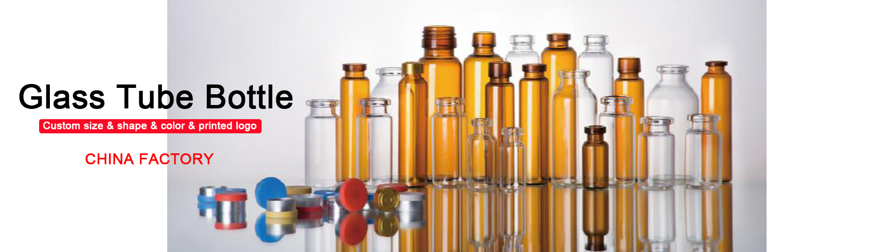 Production & wholesale glass tube bottles